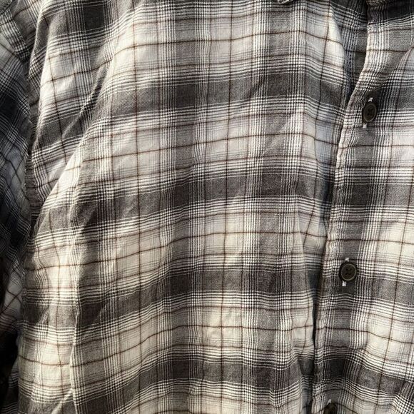 Johnnie-O Burruss Top Shelf Button Down Shirt Light Gray Plaid Men's Size XL - Picture 5 of 10